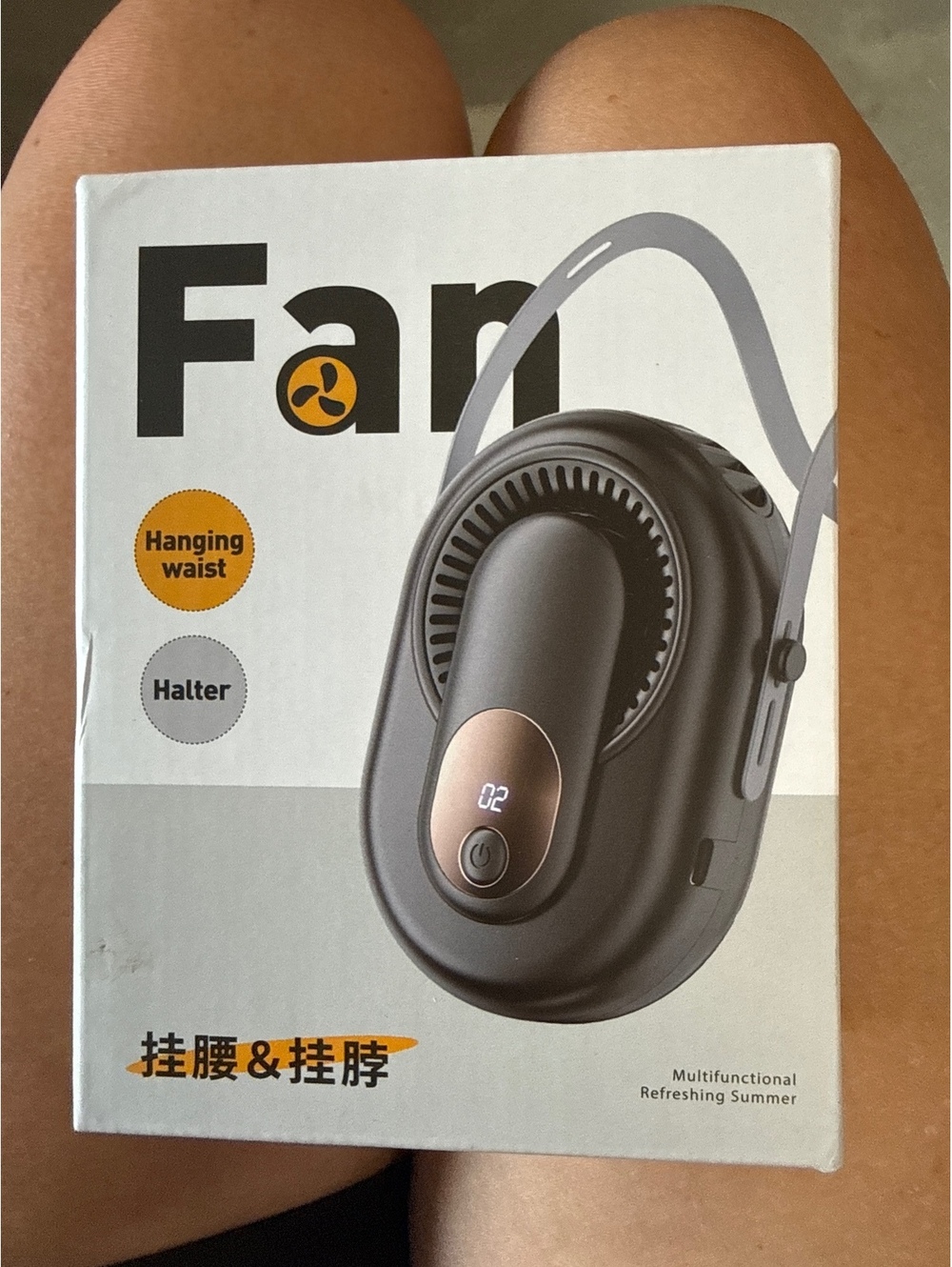 Neck and Waist Hanging Integrated Fan YZ-Y10, Portable Multifunctional Cooling,